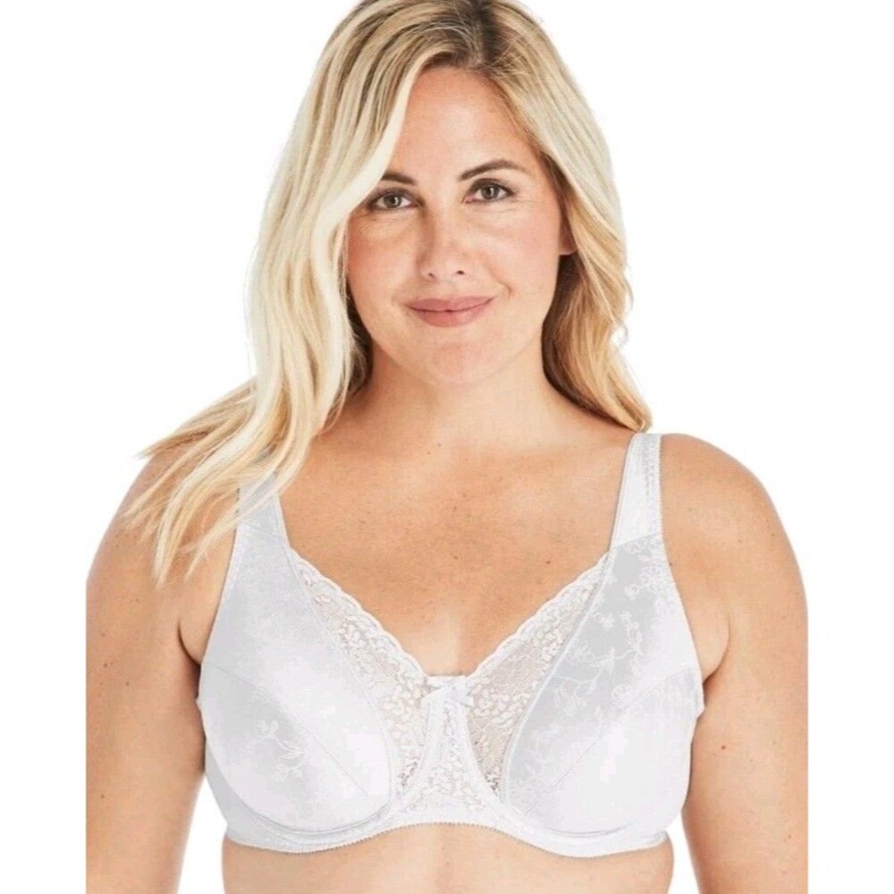 Playtex Women's Size 38C Bra Lift Supports Underwire Full Coverage #4422 White